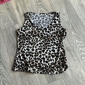 Leopard Print Sleeveless Top
